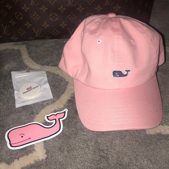 Vineyard Vines Accessories - Vineyard vines pink hat w/ sticker % Popsocket 💖